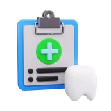 Prescription Dental Care Tooth Dental Report Clipboard